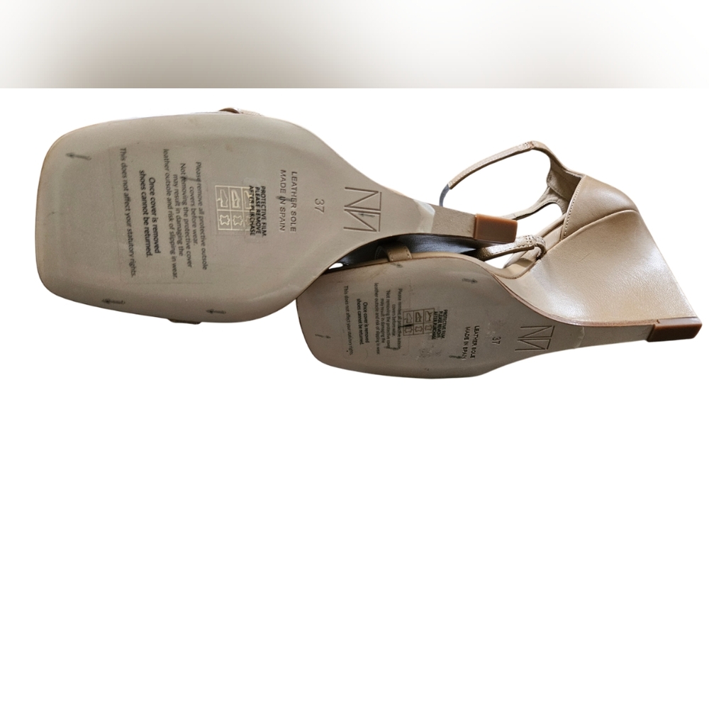 Tamara Mellon Reverse Wedge 90 Tan - Pillow Cushion Insole - EU 37 - NWOB - Picture 10 of 10
